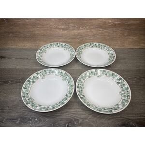 Christopher Stuart IVY PARK 8-1/4”Rimmed Salad/Soup Bowl Japan ~Set Of 4
